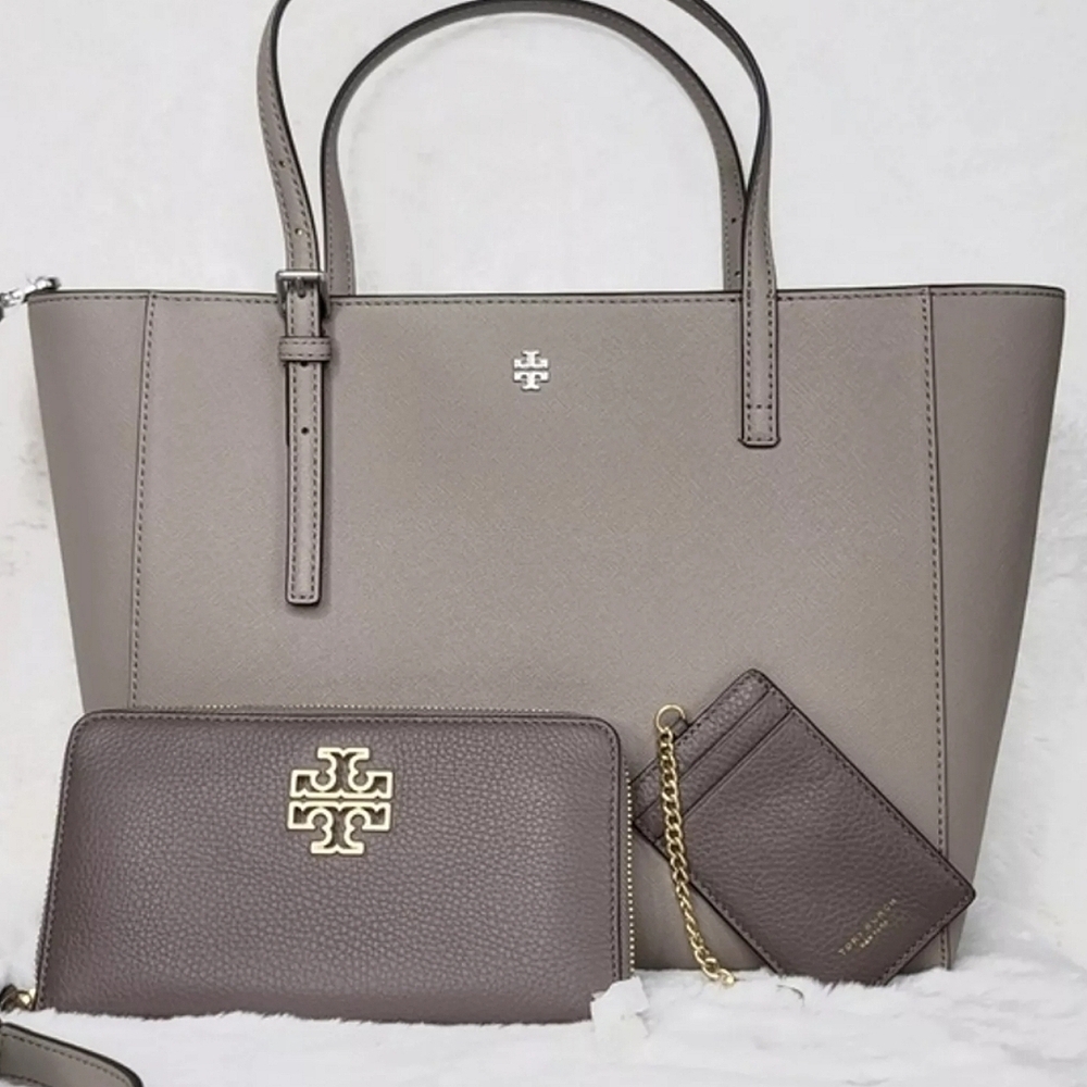 Tory Burch 3 PCS SET designer purse bag tote satchel wallet ++ NWT